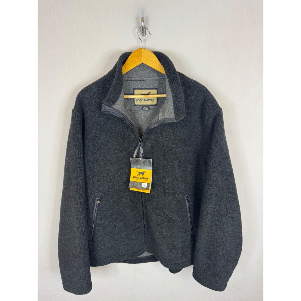 Irish Setter Red Wing Shoes Wilmont Sherpa Fleece Jacket Mens XL‎ Charcoal New